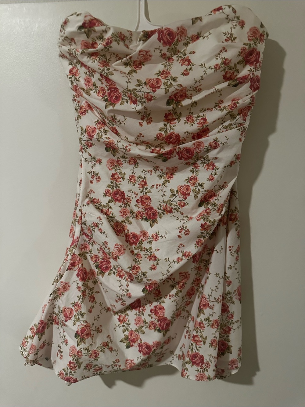 House of CB Jasmine Rose Print Draped Coset Dress- Homecoming/ semi-formal dress - Picture 5 of 10